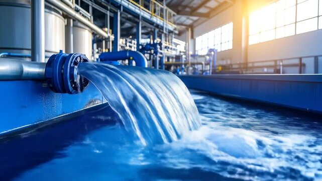 Water Treatment Plant - Purifying and Processing Water for Consumption.