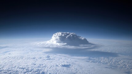 Majestic Cumulonimbus Cloud Formation Above Earth's Atmosphere