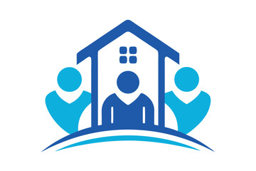 Community support symbol representing unity and assistance for individuals in need of help