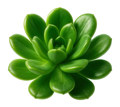 Green succulent plant with thick, fleshy leaves.