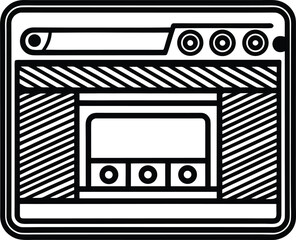 Abstract geometric pattern featuring intersecting lines and shapes in modern design isolated on transparent background