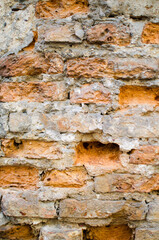 Naklejka premium Aged stone and brick wall texture