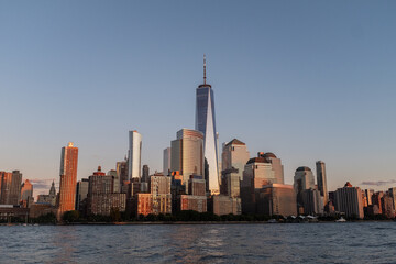 Golden hour images of lower Manhattan, New York.