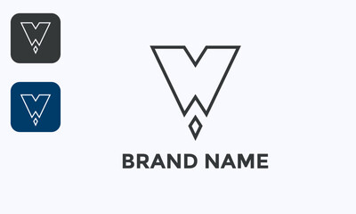 Super Themed MW Logo Modern Simple Elegant Design