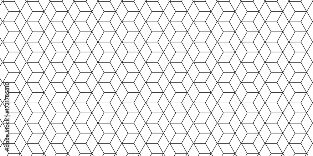 Sticker abstract vector grid line box and metal cube creative geometric fabric abstract tiles gradient web t