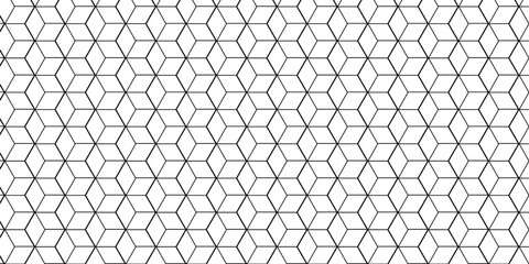 Abstract vector grid line box and metal cube creative geometric fabric tiles gradient web triangle diamond honeycomb hexagon art design.	
