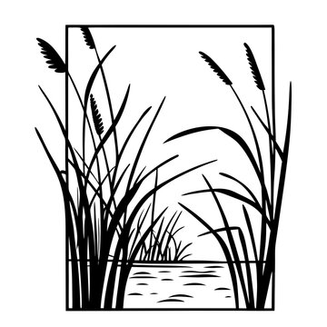 vector illustration of a grass