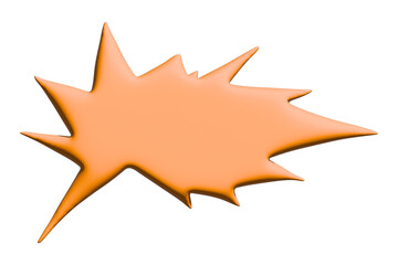 3d speech bubble Blank empty message box Textbox frame for banners, price tags, stickers, design