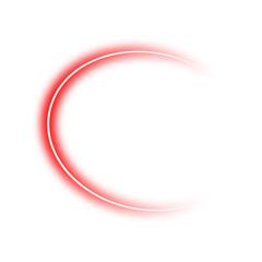 Neon red frame png. Glowing frame on transparent background