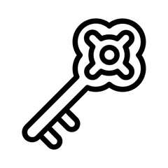 vector illustration of a key
