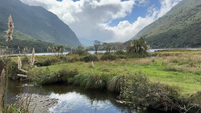 Beautiful National Park of Cajas in Cuenca, Ecuador