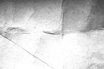 Folded creased paper texture overlay effect, png wrinkled paper surface