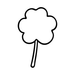 Shamrock lollipop icon for St. Patrick's Day celebration  