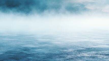 An artistic depiction of an ocean vista with subtle mist and delicate light, offering a peaceful and calming background that embodies serenity and tranquility, ideal for inspiring calmness in 2024.