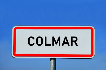 Ortsschild Colmar