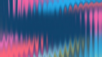 Abstract Blurred Vertical Wave Pattern With Dark Blue Pink Blue Yellow Hues background