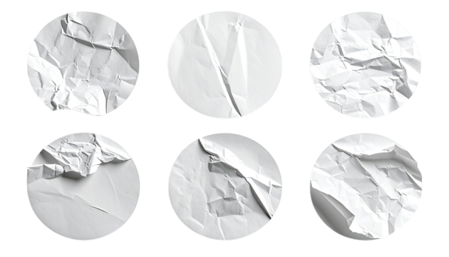 Crumpled paper circles (1)