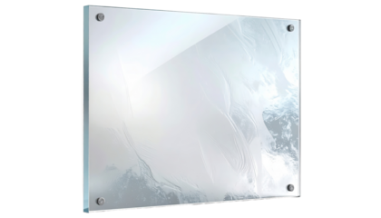 Abstract, light gray, marble design, glass display