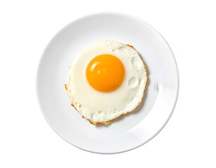 A fried egg on a plate