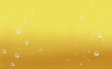 金色に泡立つ背景