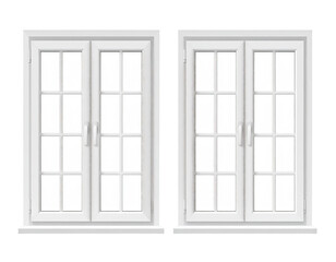 Two white double-hung windows (1)