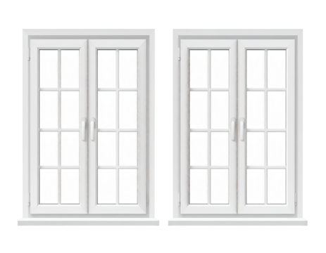 Two white double-hung windows (1)