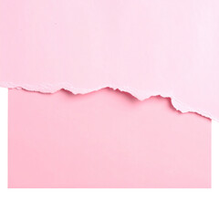 Pink paper with a torn edge