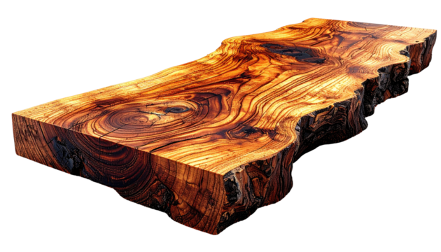 Raw wood slab,  unique grain - Powered by Adobe