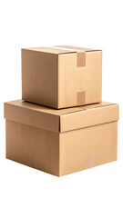 Two cardboard boxes stacked (2)