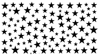 Dark background, scattered pixelated shapes