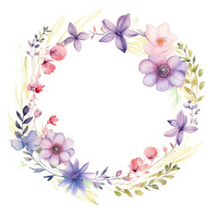 PNG Flowers circle border pattern plant