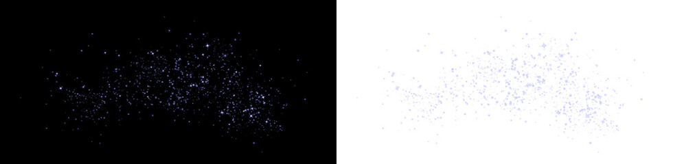 Sparkling blue glitter overlay on a black background, creating a magical and enchanting atmosphere, ideal for festive designs and creative projects with copy space