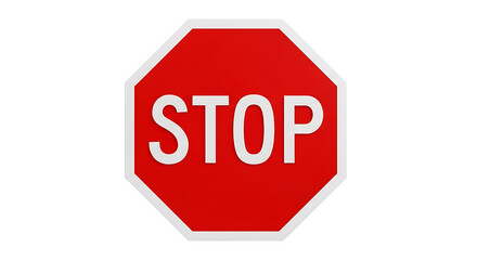 Clear stop sign ready for your safety message needs