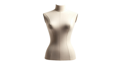 A plain mannequin torso