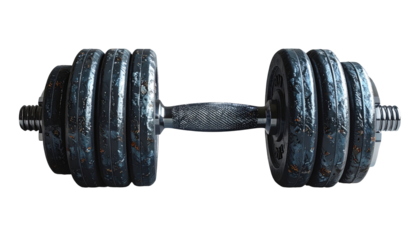 Heavy, aged dumbbell