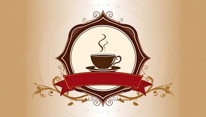 Elegant coffee shop logo design