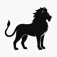 lion standing vector