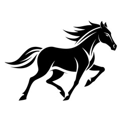 horse silhouette vector