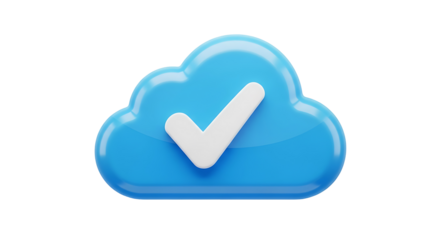Successful cloud integration confirmation symbol