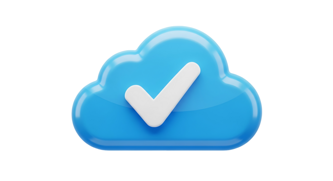 Successful cloud integration confirmation symbol