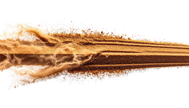 Abstract brown and beige textured streaks