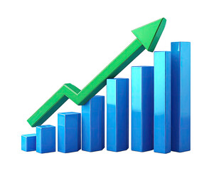 3D graphic of a rising bar graph (1)
