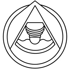 Sonogram Scan Symbol Outline Vector