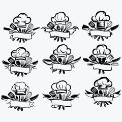 Chef Logo SVG, Restaurant Logo Svg, Cooking Svg, Chef Svg, Chef Logo Cut Files, Cricut, Silhouette, Png, Svg
