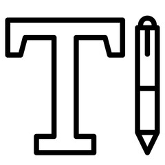 Text edit icon vector illustration