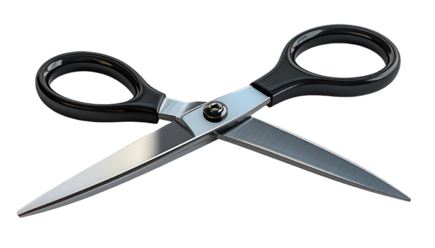 Close-up of stylish scissors