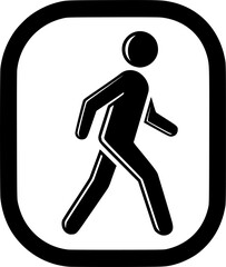 pedestrian walk icon vector illustration
