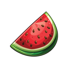 Juicy watermelon slice fresh summer fruit food delicious refreshing healthy