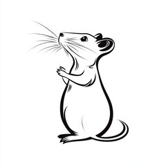 The 2020 Handwritten Rats collection features a set of cartoon mice created with brush drawings, accompanied by ink brush calligraphy, symbolizing the Year of the Rat on the Chinese calendar
