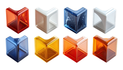 Colorful corner blocks